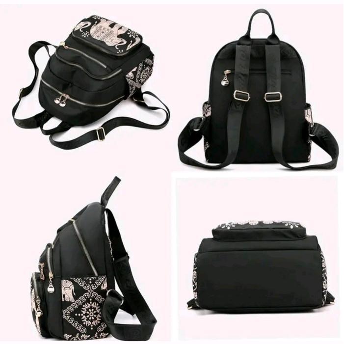 Tas Ransel Chibao Import Motif Gajah Parasut Waterproof