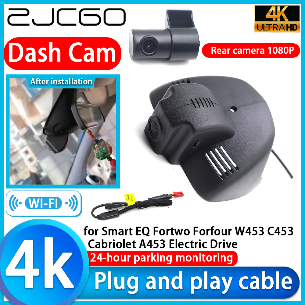 for Smart EQ Fortwo Forfour W453 C453 Cabriolet A453 Electric Drive 4K DVR Dash Cam Car Camera Sony