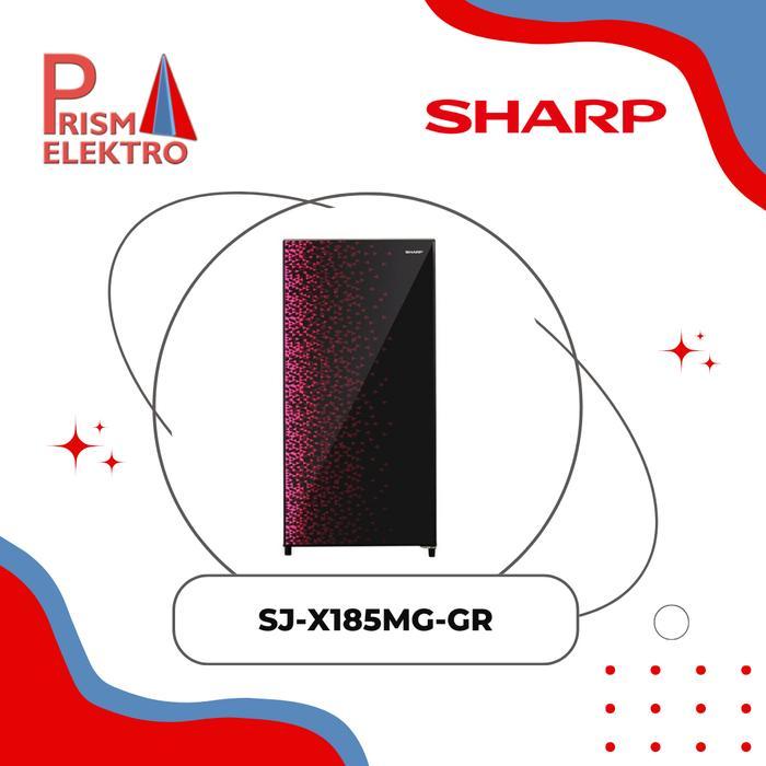 KULKAS 1 PINTU MERAH SHARP SJ-X185MG-GR FREE ONGKIR JABODETABEK