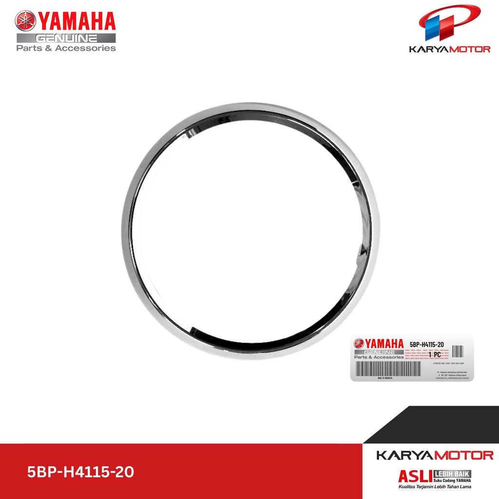 Ring Batok Lampu Depan Bulat RIM, HEADLIGHT (SCORPIO-Z) Yamaha Scorpio Z - 5BP-H4115-20 Original YGP
