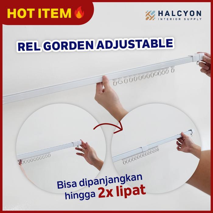 Rel Gorden - Tiang Gorden - Rel Gorden Kotak - Rel Gorden Adjustable