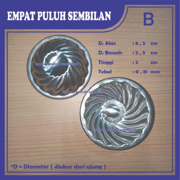 cetakan bolu twister / loyang oven mini / cetakan bulat press / cetakan puding swirl