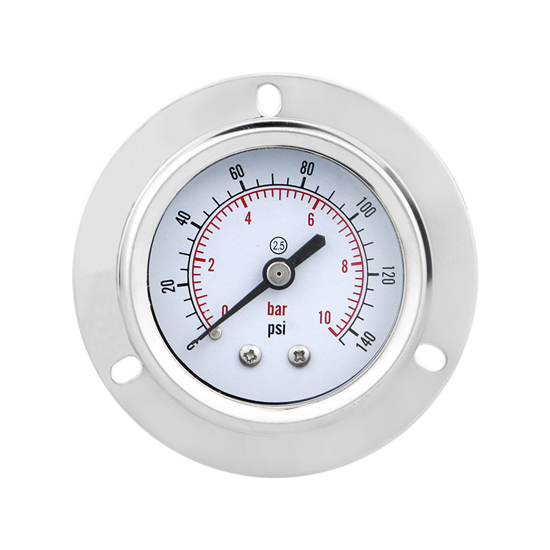 JUAL  MAIRUIKESI  Pressure Gauge 50mm -1...0...600bar Back Connection With Flange Stainless Steel Ca
