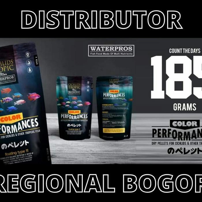 Waterpros Color Performance Makanan Pelet Pakan Ikan Cichlid (185gr)