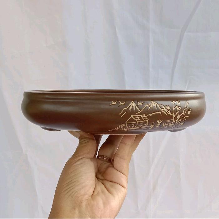 pot keramik bonsai mame oval