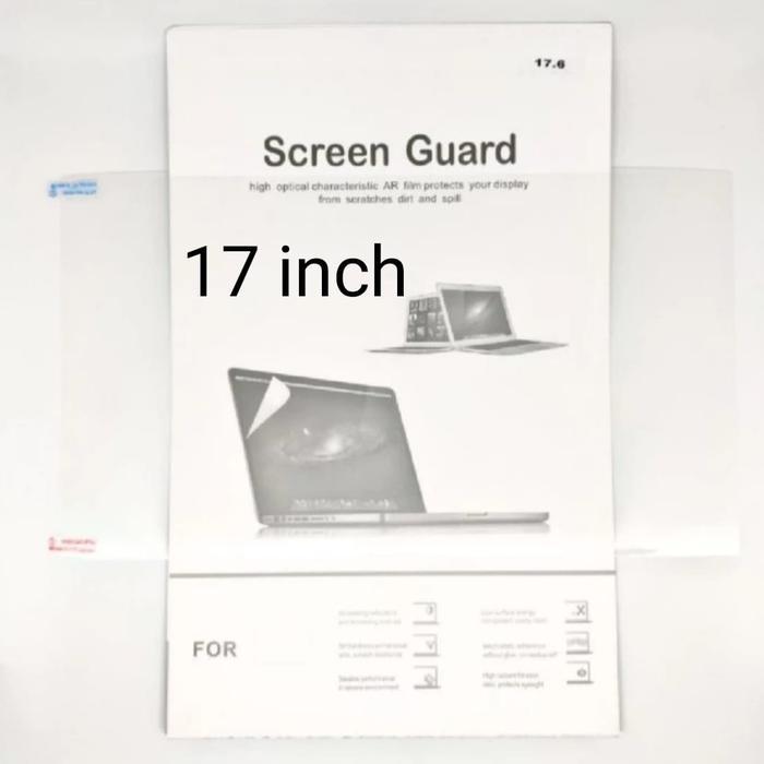 TERMURAH SCREEN PROTECTOR PELINDUNG LAYAR ANTI GORES LAPTOP 17" INCH