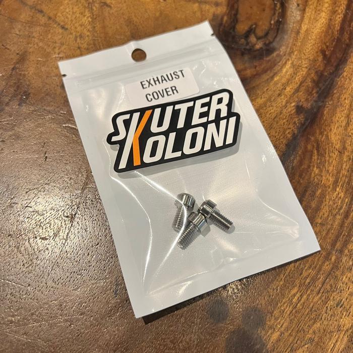 Titanium Bolt Baut Cover Knalpot Vespa Sprint Primavera 3v iget abs