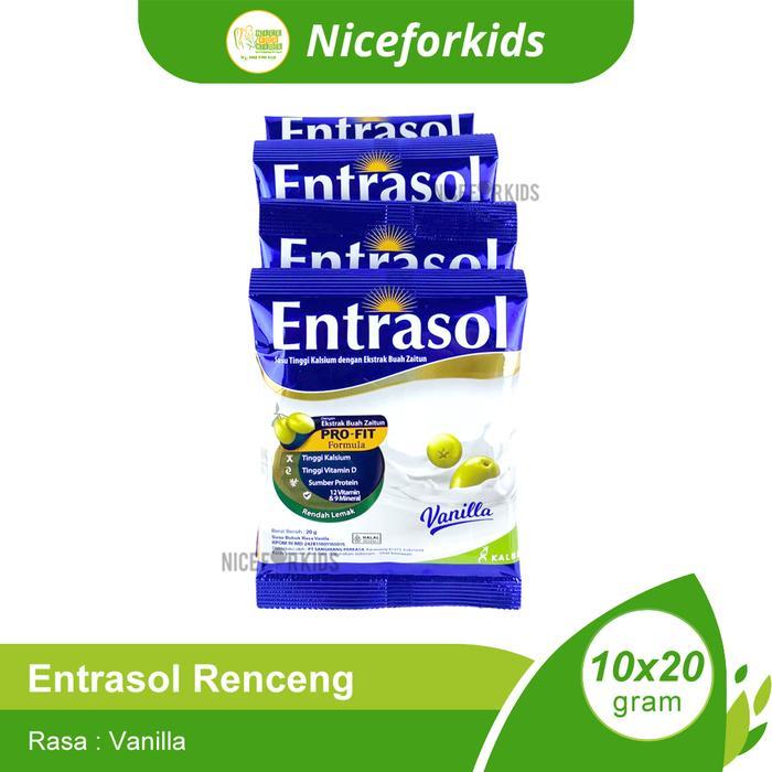 Entrasol Renceng Isi 10 Sachet / Susu Memelihara Kepadatan Tulang