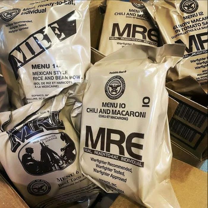 MRE US Indopasific Kacang Mete Rasa Jalapeno USA MRE Kacang Mete Kedap Udara Siap Makan Tahan Lama &