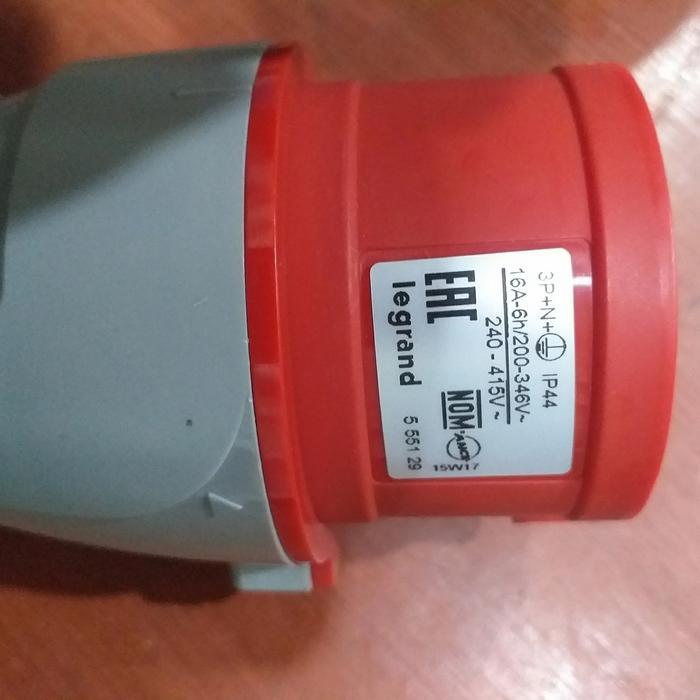 socket legrand 3phase 5pin 16a type 555129