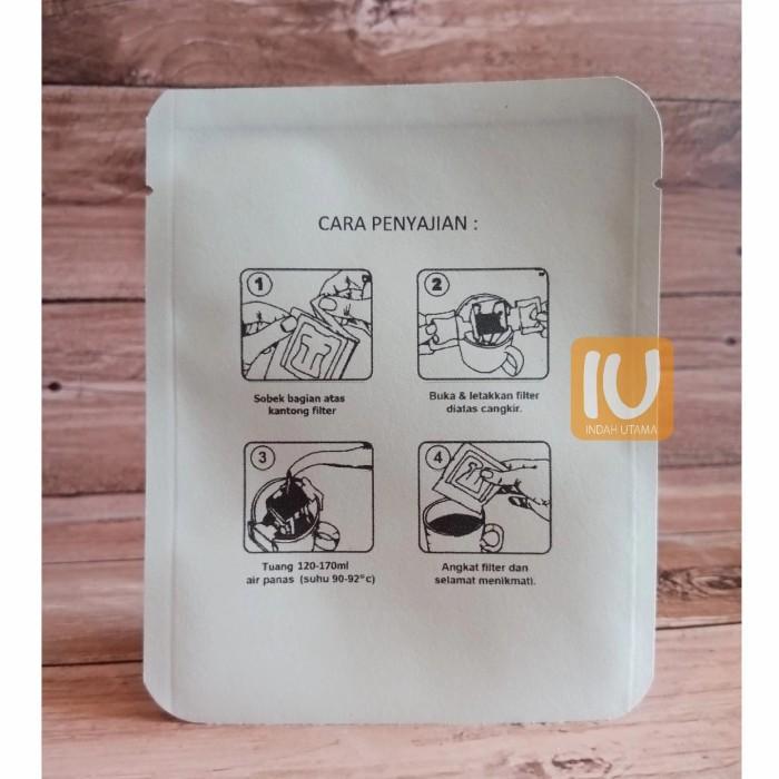 Thebest- Kemasan Sachet Craft Printing Cara Seduh Kopi Drip Bag 50 Pcs