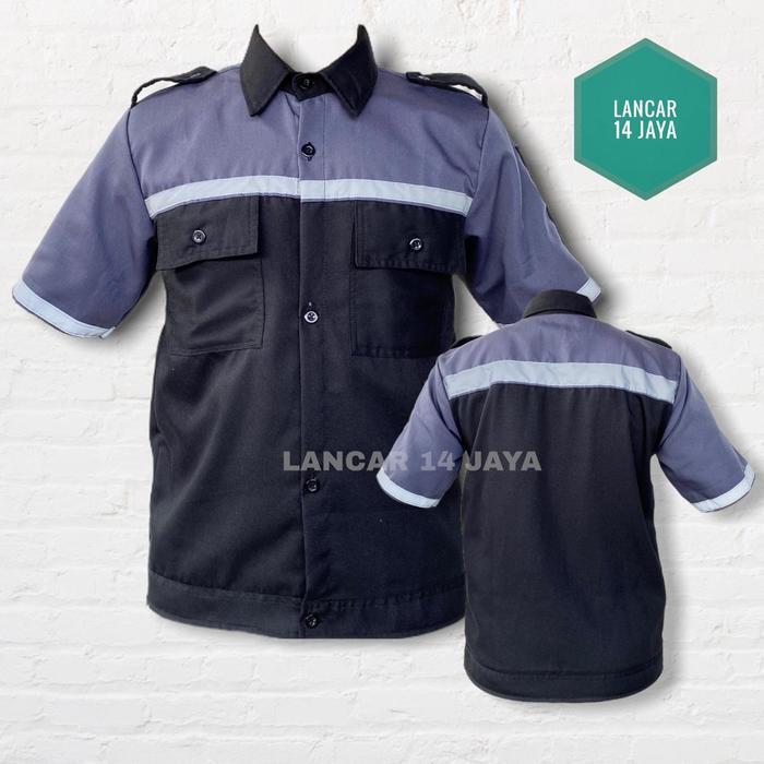 Wearpack Atasan Kombinasi / Kemeja Kombinasi / Kemeja Safety Lengan Pendek Kombinasi / Wearpack /