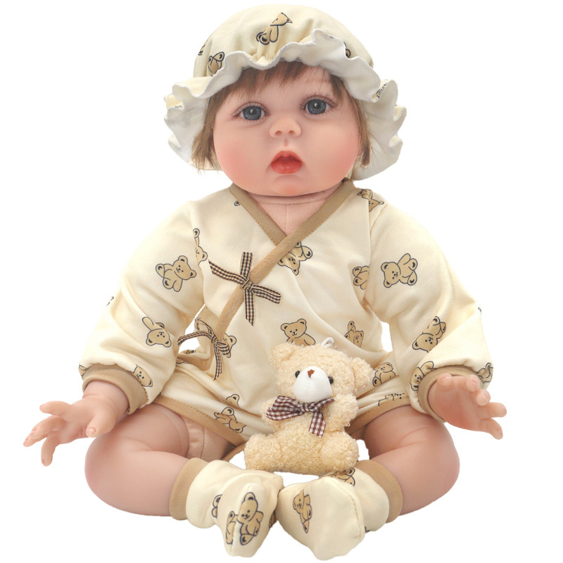 50-55cm Reborn Baby Doll Clothes Rompers 22 Inch Doll Clothes Dress Skirt Toys Outfit