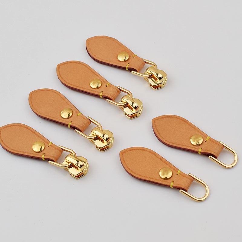 Leather Zipper Head Suitable for LV Bags with Speedy 25/30/35 Replacement Zipper NO.5 Lock Zipper