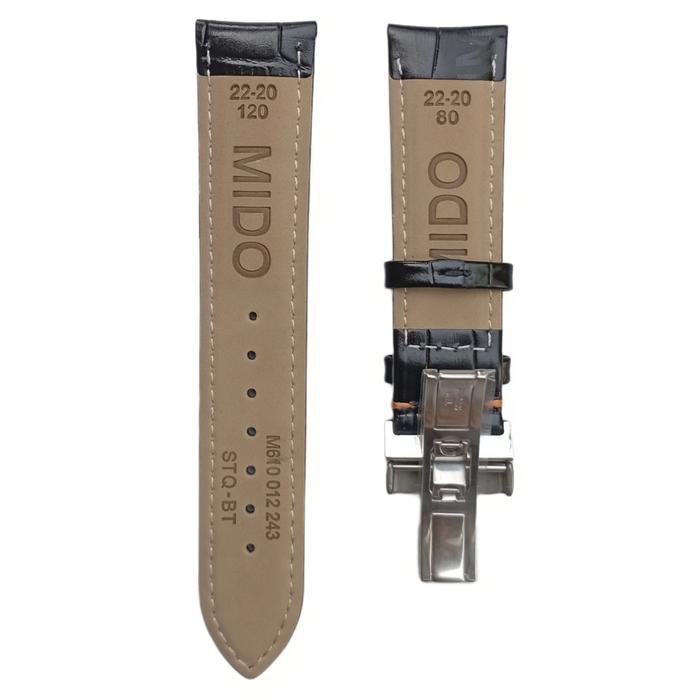 ORIGINAL Tali Jam Tangan Kulit 22 MM Replacement Strap Leather Mido Multifort M005.430 9061.22 READY