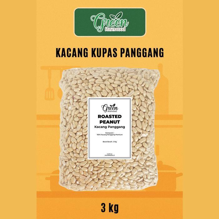 3 KG KACANG TANAH KUPAS PANGGANG / KACANG TANAH KUPAS JUMBO / KACANG TANAH KUPAS BESAR SIZE 25/29