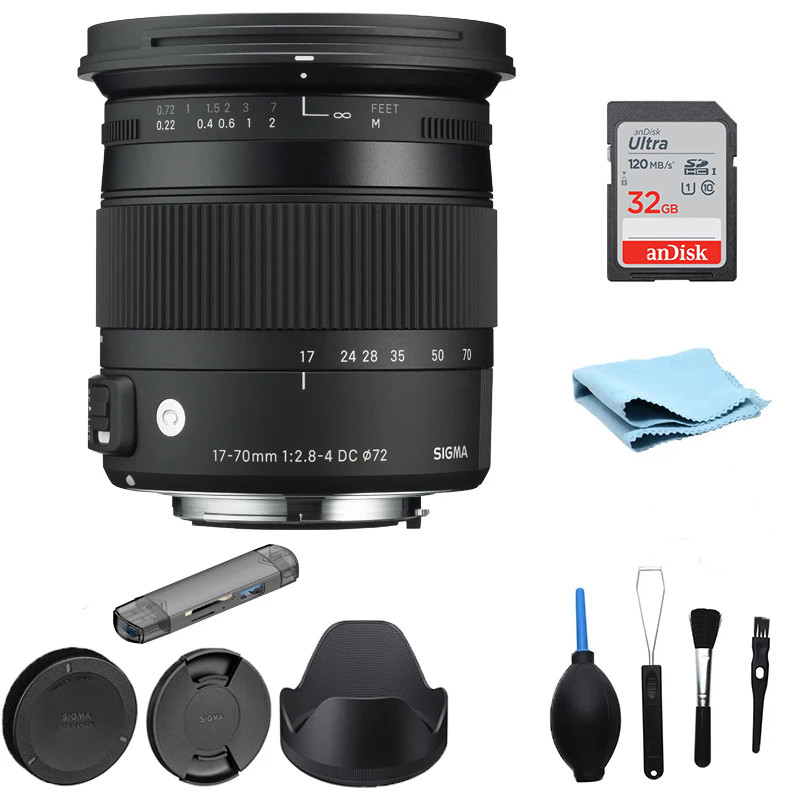 Sigma 17-70 Sigma 17-70mm f/2.8-4 DC Macro OS HSM Lens for Canon 1300D 650D 700D 750D 760D 800D T3i