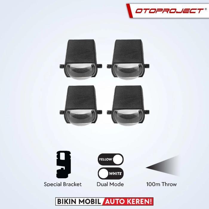 MINI PROJEKTOR LED HEADLAMP OTOPROJECT BILED LAMPU TEMBAK 4PCS 100 WATT PROJECTOR