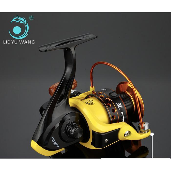 Reel Kuning Spool Metal 12Bb Hd Series Lieyuwang 1000-7000