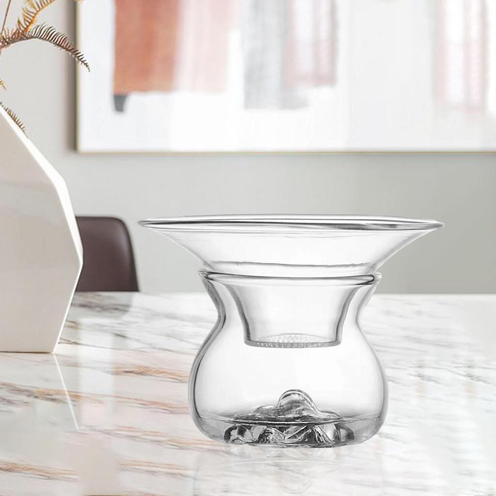 Universal Glass Tea Strainer Drinkware Transparent Removable Porous Teacup Glass Tea Infuser Tea