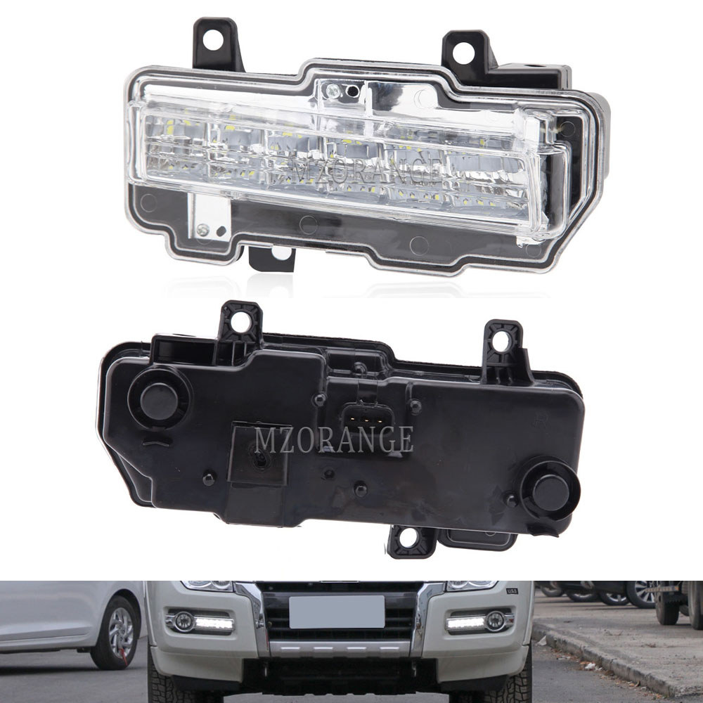 LED DRL for Mitsubishi Pajero 2015 2016 2017 2018 2019 2020 For Montero V98 Daytime Running Light