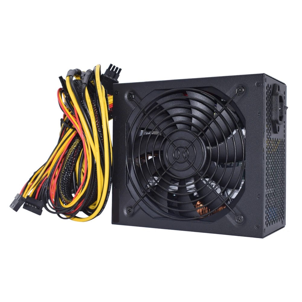 2000W 2400W Bitcoin mining PSU PC Power Supply Computer Mining Rig 8 GPU ATX ETC RVN Coin 12v 4 pin