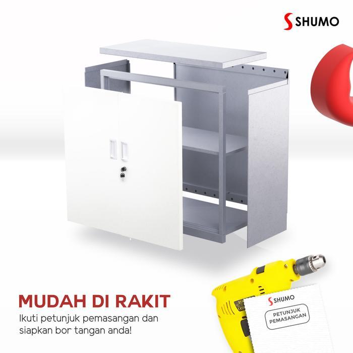 CARGO Lemari Arsip Besi 2 Pintu Buka Swing PendekLemari Kantor