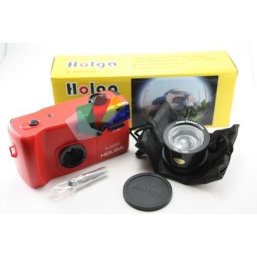 Holga K200N K200 N 35mm 135mm Fisheye Lens Color Flash Lomography Film Camera