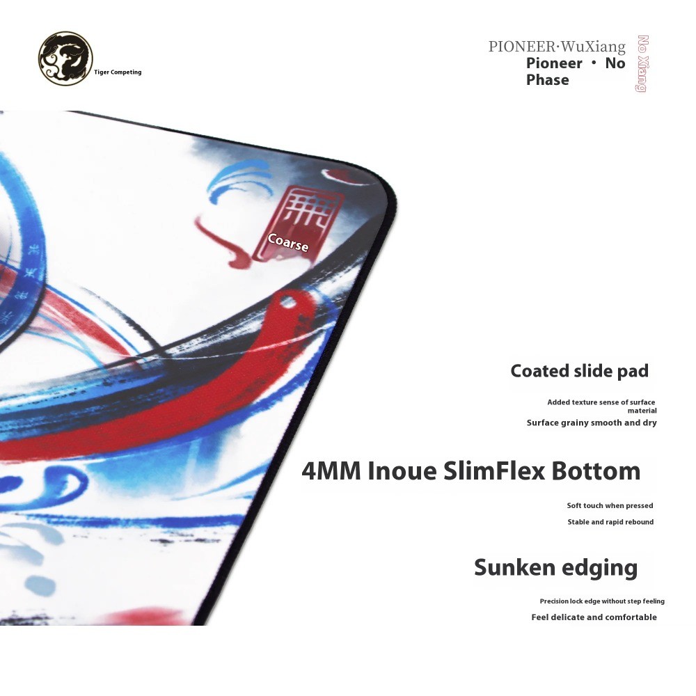 WuXiang V2 Mouse Pad Coating Speed Sliding Emergency Stop Control Smooth SlimFlex Gamer Mousepad