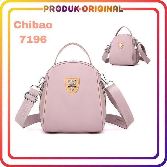 Chibao - Tas ransel wanita chibao 7196 nilon waterproof tas ransel wanita tas selempang wanita Hitam