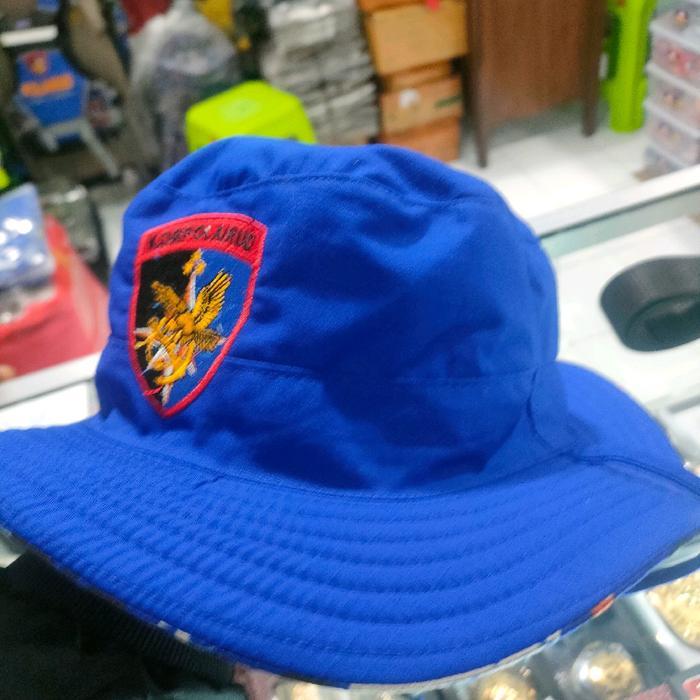 Topi Rimba Airud Bolak Balik Loreng Dan Biru #Gratisongkir
