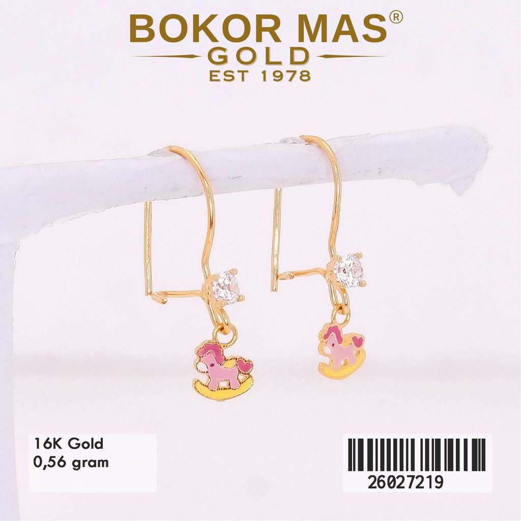 BokorMas Gold Anting Anak Desi Model Boneka Emas Asli Kadar 16K 26027219