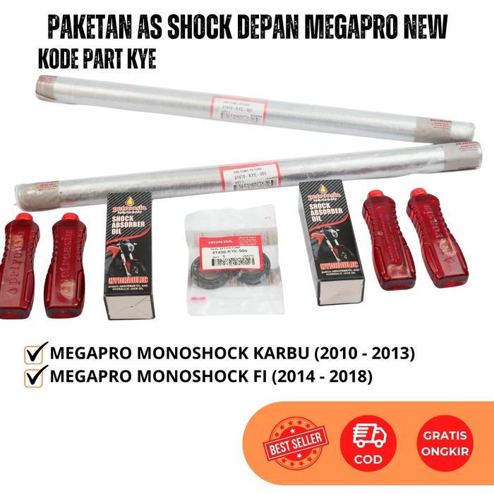 Paket As Shock Depan Megapro New Monoshock - Verza - Bambu As Shok Depan Mega Pro Mono + Seal Sok
