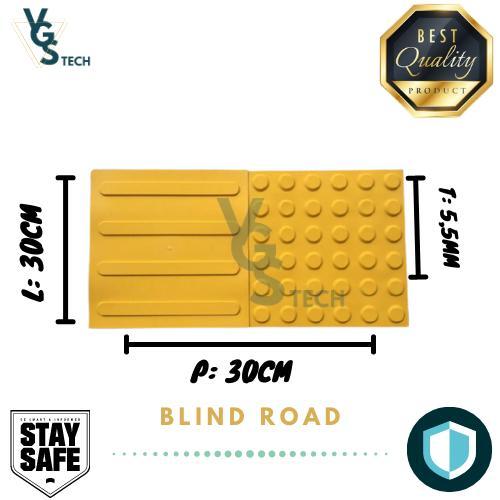 "New" Blind Road Karet Tunanetra Paving Block Guiding Tunanetra