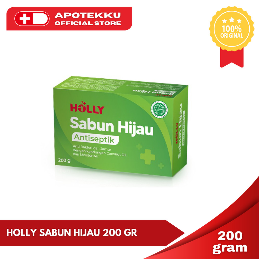 Sabun Hijau Holly 200g - Sabun Antiseptik Gatal