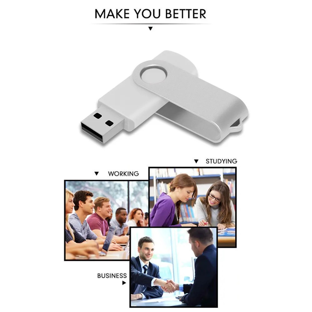 Metal USB Flash Drive 4GB 8G 32GB 16GB 64GB Waterproof Usb 2.0 Pendrive Portable Memory Stick for