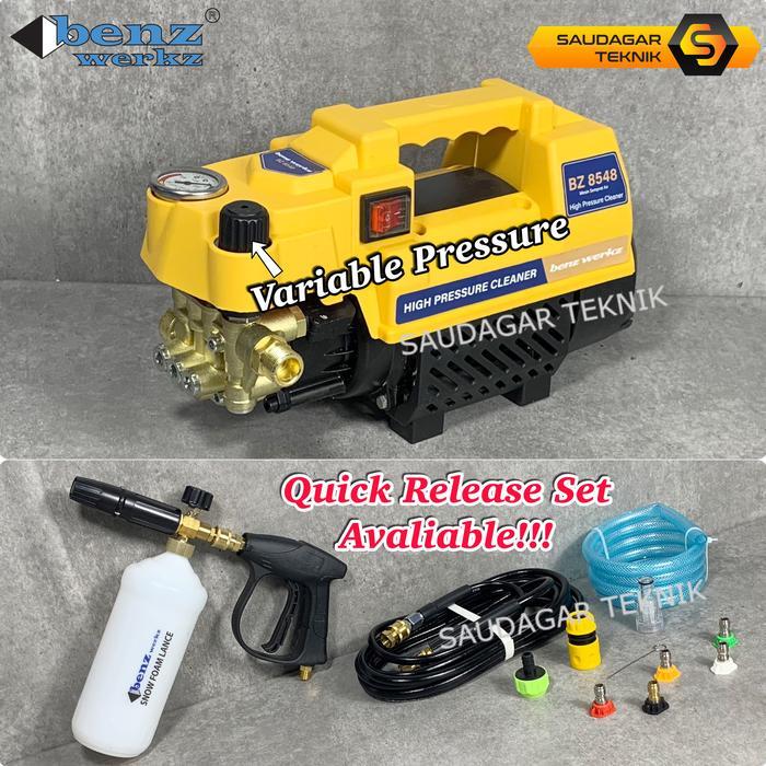 Jet Cleaner Benz BZ-8548 Variable Mesin Steam Cuci Mobil Motor AC High Pressure Benz Werkz Upgrade