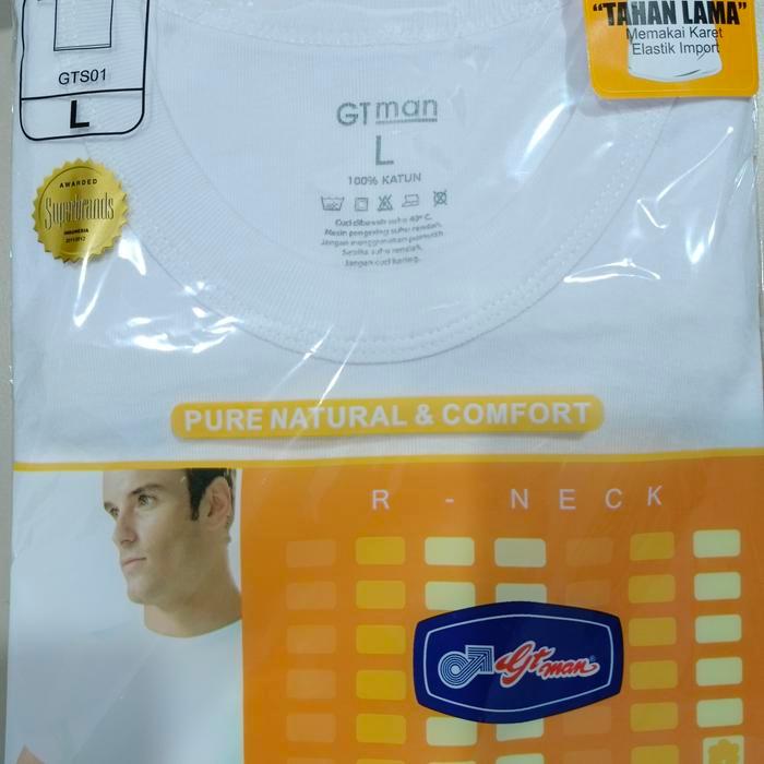 Nina Bobo - Kaos Oblong Pria Gt Man Model O Neck Dan V Neck / Kaos Dalam Gt Man Gts Tsgv