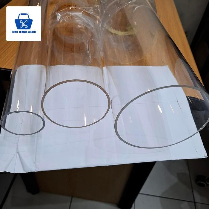 Pipa Akrilik Bening 3" Inch x 100cm Tebal 3mm Kualitas Premium