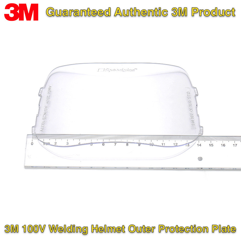 10Pcs Outer Protection Plate for 3M Speedglas 100V Welding Helmet 776000, Clear Front Cover Lens