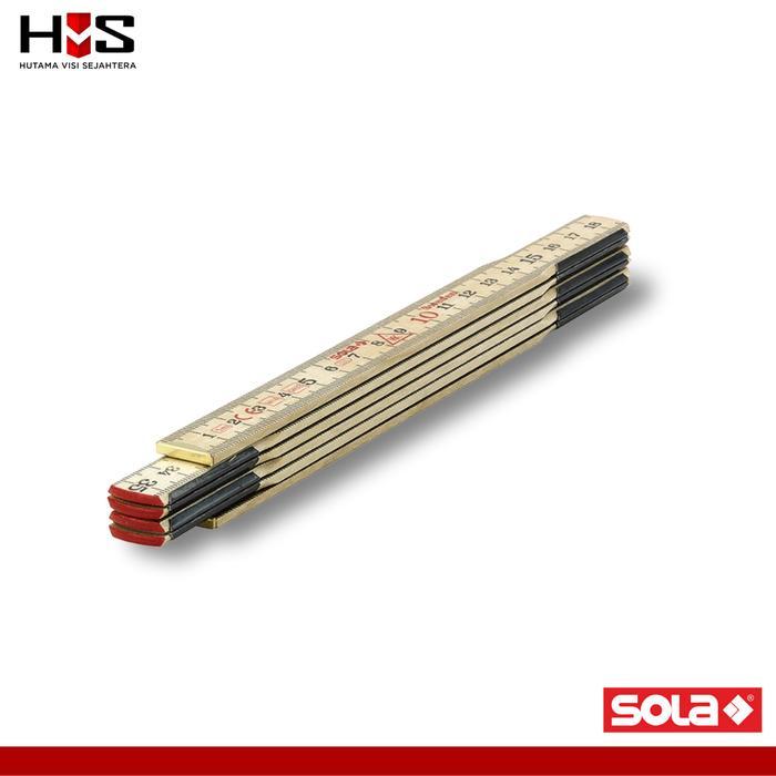 Sola H 1/6 Meteran Lipat Kayu