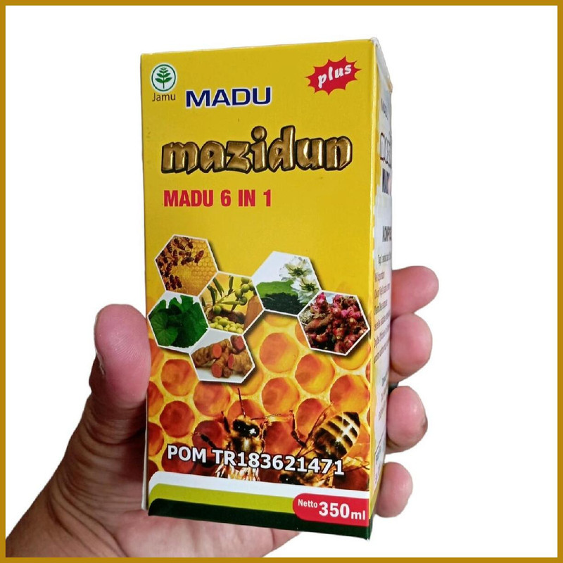 Mazidun 6in1 Madu ZaitSaudah +Zaitun +Jahe Merah +Pegagang +Temulawak