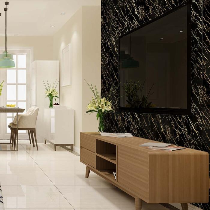 Mevvah Marble Series Wall Panel Motif Dubai - Wall Panel Dinding