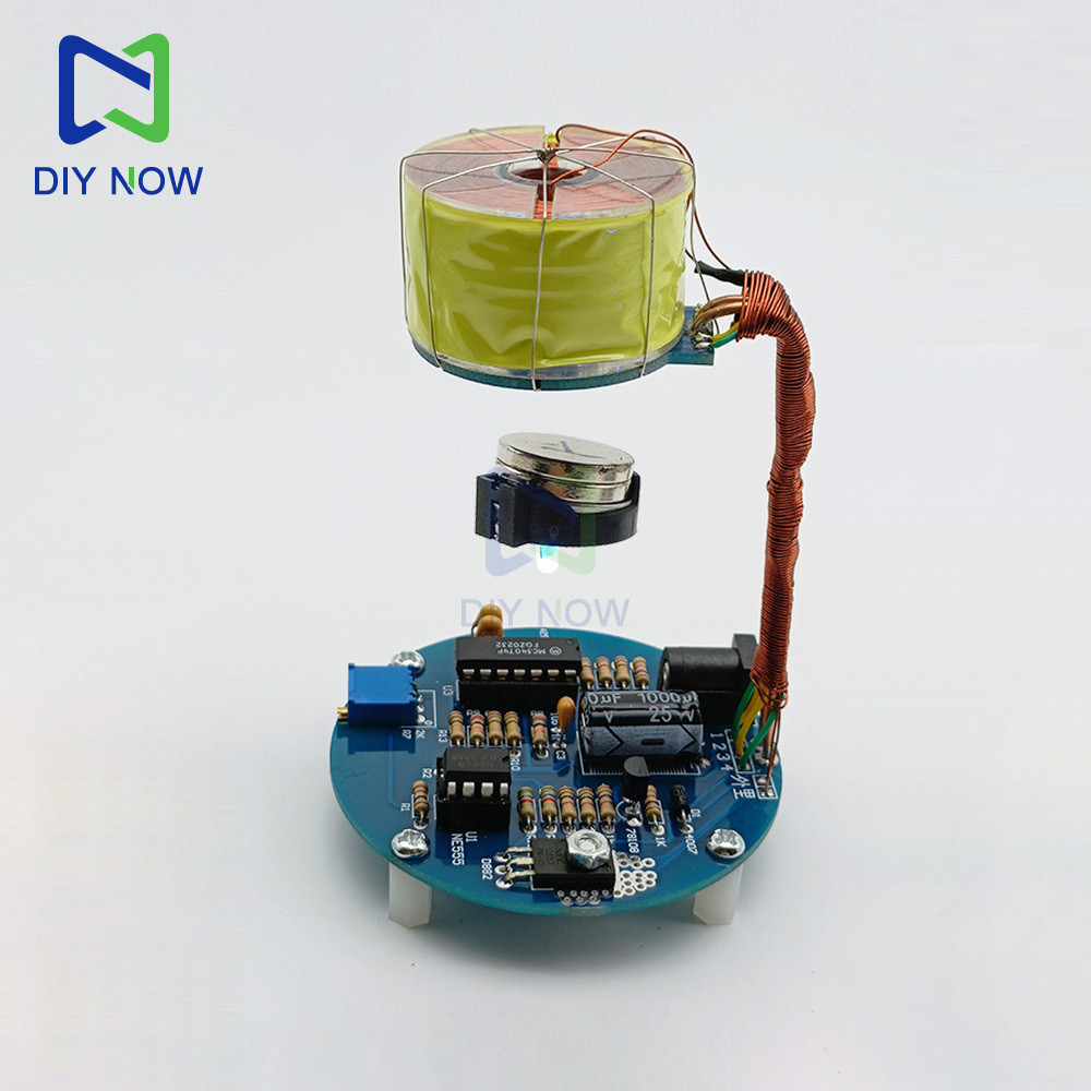 Magnetic Levitation Coil Electronic DIY Kit With 12V Power Supply Electromagnetic Experiment