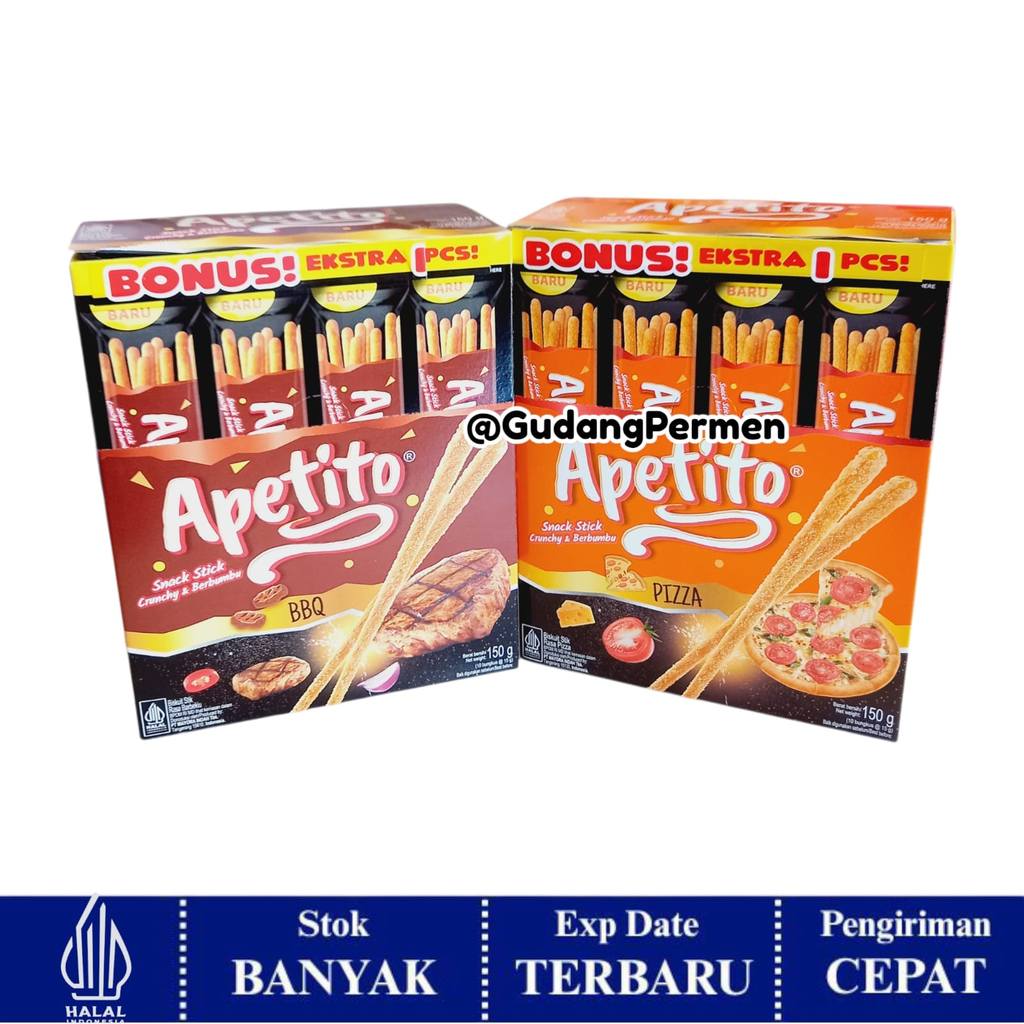 Mayora Apetito isi 10 / Snack Stick Crunchy Aneka Rasa
