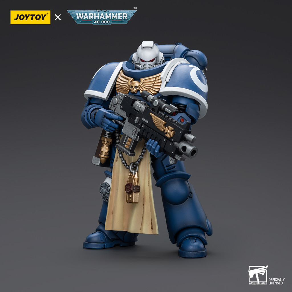 JOYTOY Warhammer 40k Ultramarines Sternguard Veteran with Bolt Rifle Action Figures Decoration