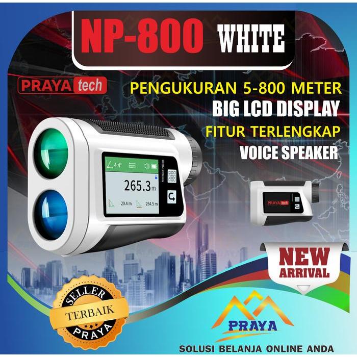 PRAYATECH rangefinder laser teropong ukur jarak range finder digital