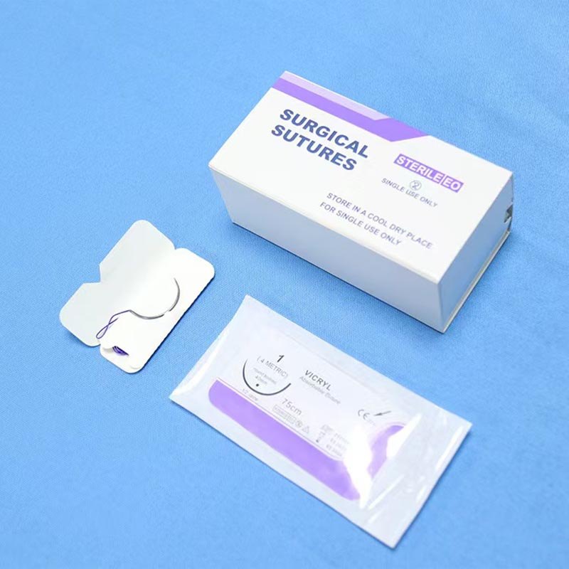12Pcs High-Quality 75cm Vicryl PGA Surgical Suture Usp2-Usp4/0 with Needle For Pet Dog Teaching