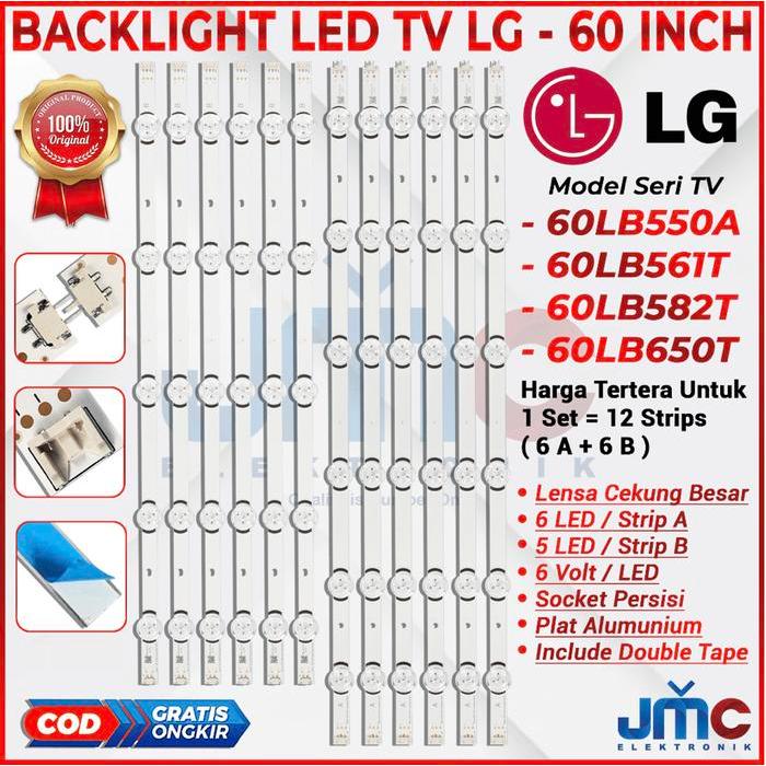 TERLARIS BACKLIGHT TV LED LG 60 INC 60LB582 60LB650 60LB561 60LB550 60LB561T SALE