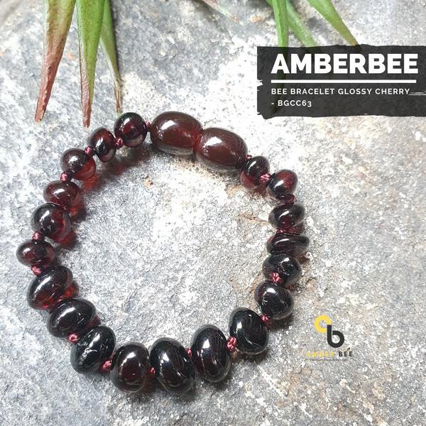 READY BEST SELLER Gelang Amber Bayi & Anak Premium Glossy & Matte By Amber Bee kalung gala